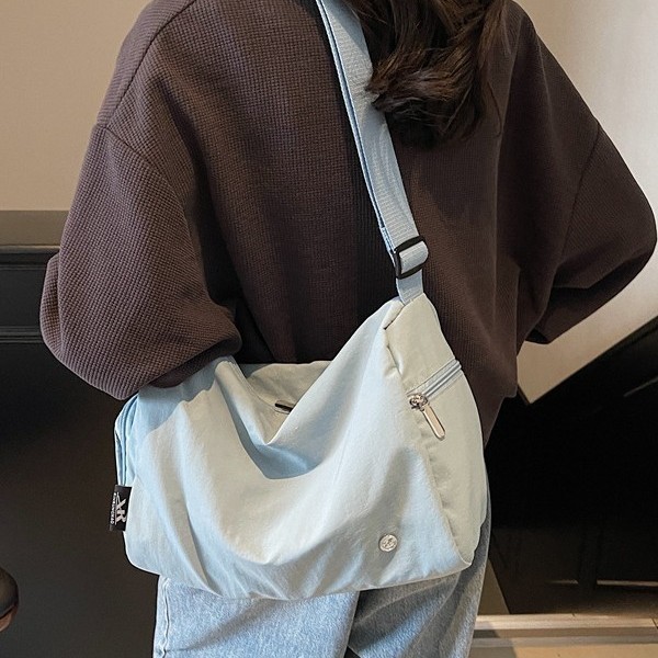 Single-shoulder bag, cross-border Instagram casual and versatile quality crossbody bag, versatile large-capacity bucket bag, campus commuting bag details Picture