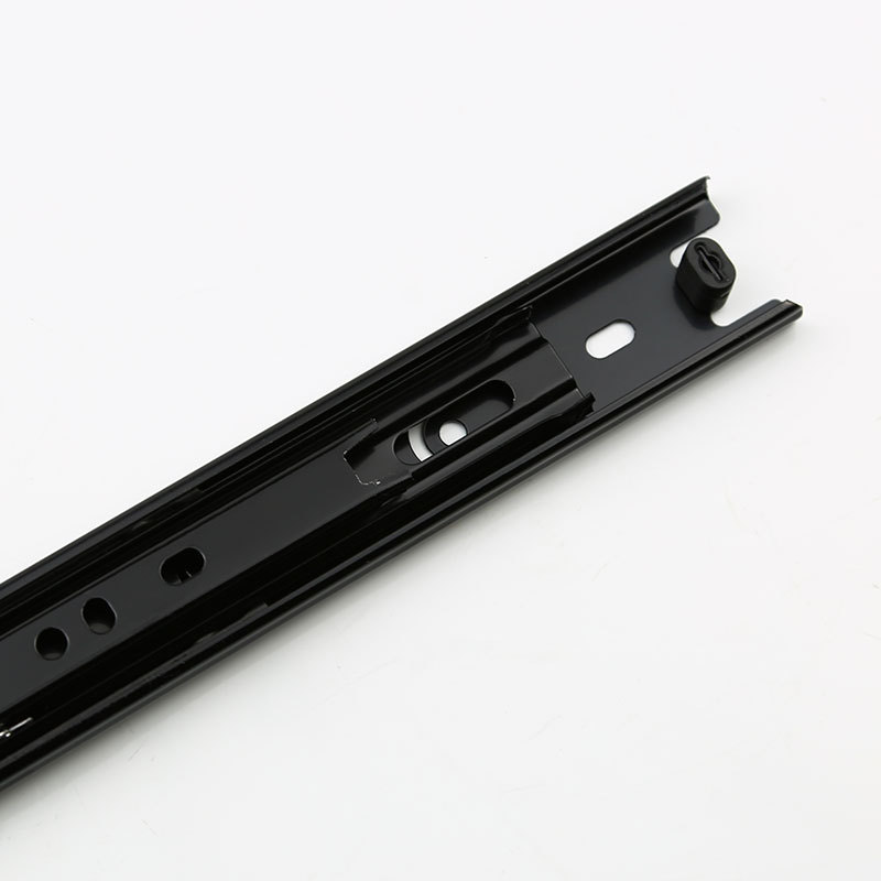 Wholesale of Weiltai 35 wide slide rail decorative painting sliding strip guide rail, three-section drawer slide rail, steel ball silent slide rail Specification drawing