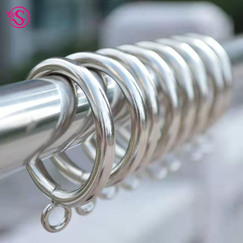 Curtain ring, metal curtain hanging ring, Roman ring, curtain metal hook ring details Picture