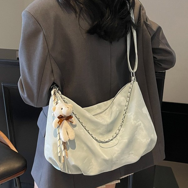 Urban simple large-capacity bag for women, 2025 new style college student class single-shoulder bag, high-end quality crossbody bag Application Scenario