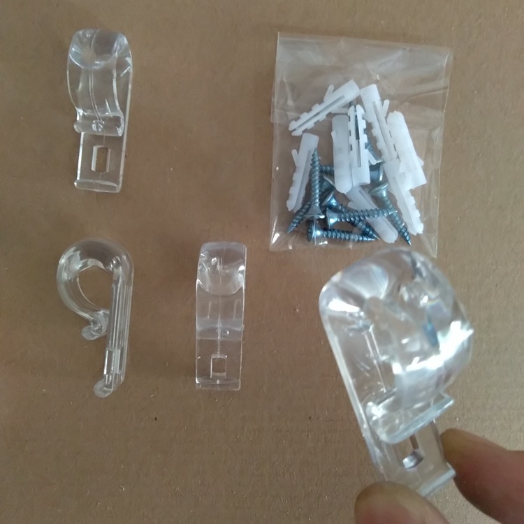 Curtain positioning hooks, curtain wall hooks, roller blind wall hooks, soft gauze blinds, louver hooks, POM hooks, and expansion screws details Picture