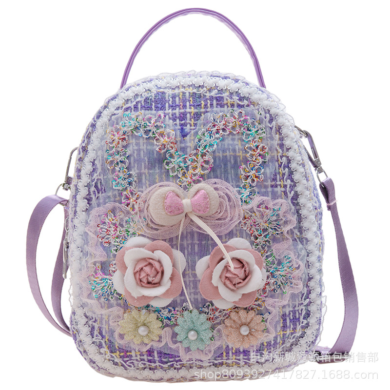 Multi-functional crossbody bag, chest bag, mini shoulder bag, ultra-light small backpack, dual-purpose sports, outdoor travel, hiking, children's summer full figure