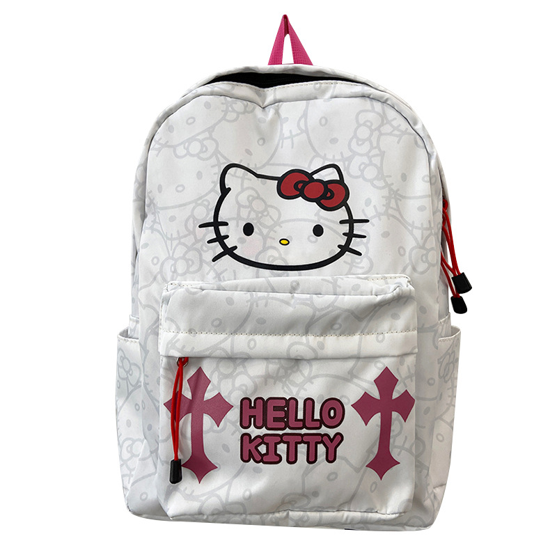 New cute and niche backpack, high school student printed schoolbag, large-capacity, lightweight and girlish bag Item Picture
