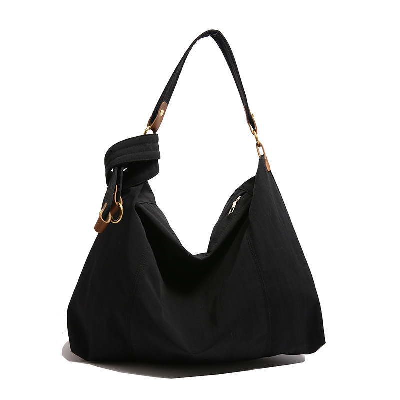 Korean-style casual denim tote women's bag, cross-border trend new artistic canvas handbag, versatile and stylish single-shoulder bag Item Picture