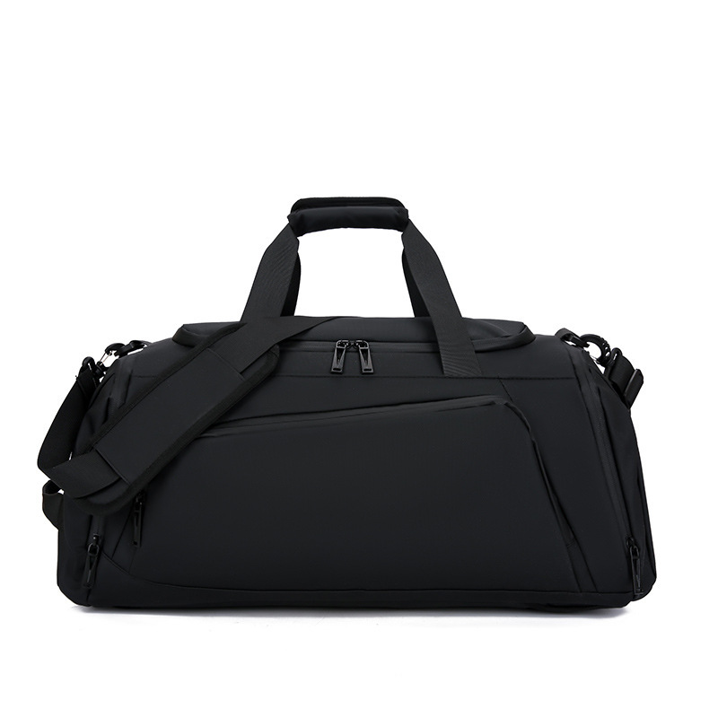 Customized fitness bags for cross-border business trips, carry-on travel bags with dry and wet separation, multi-functional men's shoulder bags for going out full figure