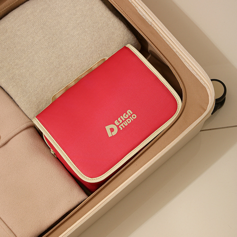 Dopamine waterproof toiletry bag, multi-functional large-capacity makeup toiletry bag, portable hand-held makeup bag, water-resistant Specification drawing