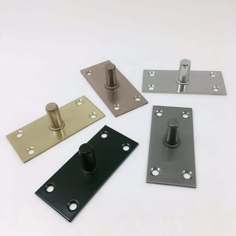 XEI3 glass door top axle plate, top axle stainless steel, black titanium gold, rose gold simple door axle, top axle and floor spring details Picture