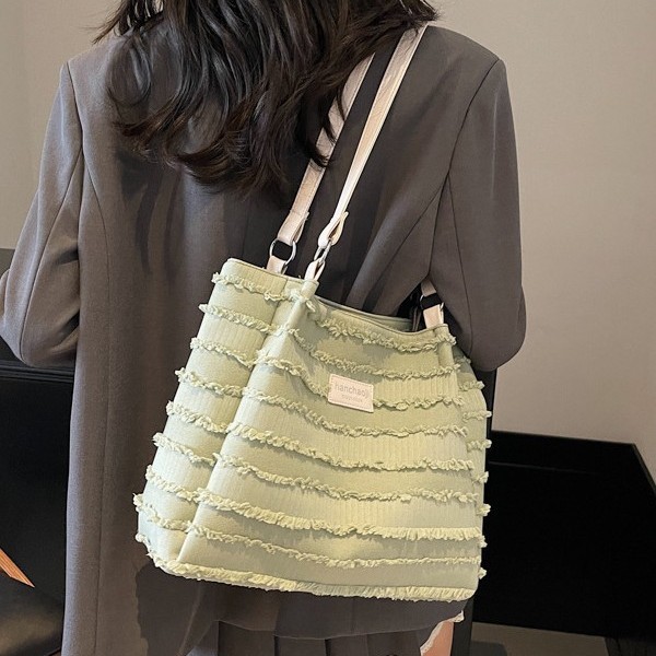 Summer simple and high-end large bag for women 2025 new style fashionable and versatile single-shoulder commuting bag with large capacity tote bag details Picture