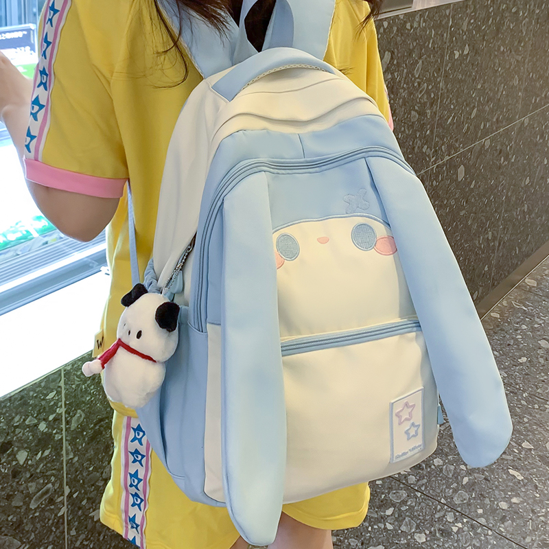 Big Eared Dog schoolbag for girls in grades three to six of primary school, large capacity, cute backpack for junior high school girls, children's backpack Application Scenario