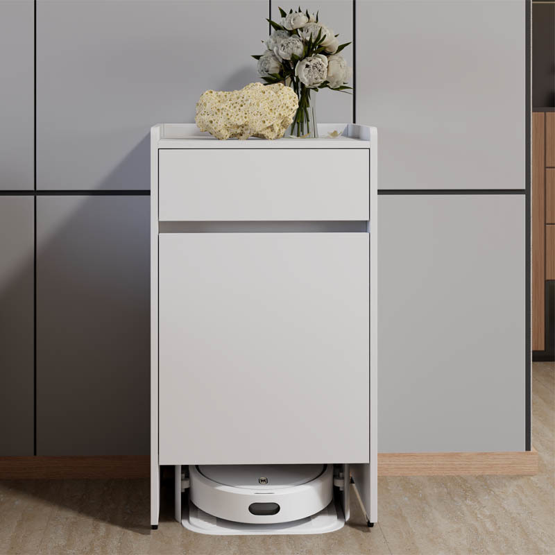 Vacuum cleaner robot storage cabinet, Ecovacs stone base station cabinet, living room storage cabinet, shelf, household side cabinet, sun protection details Picture