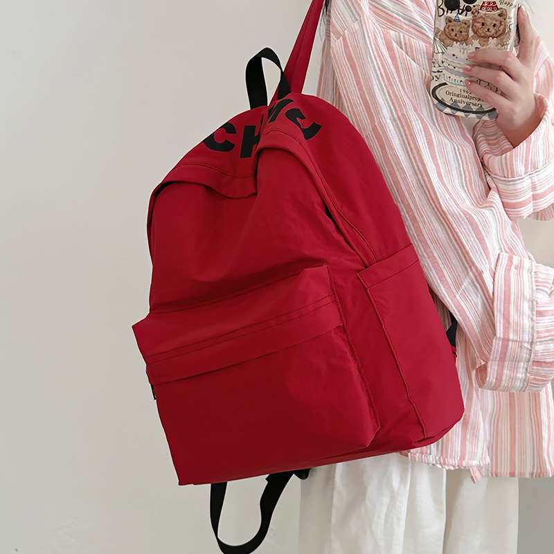 High-appearance-level, niche Japanese-style casual and versatile schoolbags for female students, junior high school girls, backpacks for travel, and a trend of lightweight backpacks details Picture