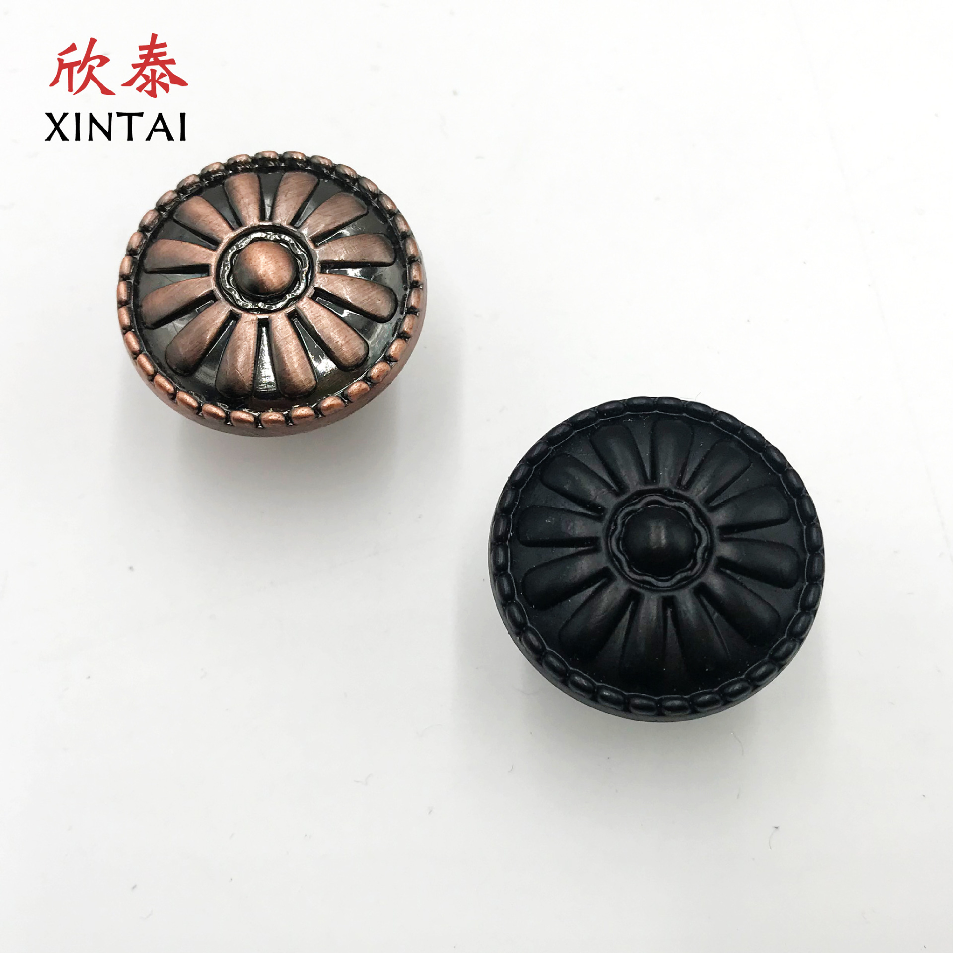 Retro plastic flower-shaped handles for wardrobes, single-hole ABS small handles, cabinet drawer handles, furniture hardware, door handles Specification drawing