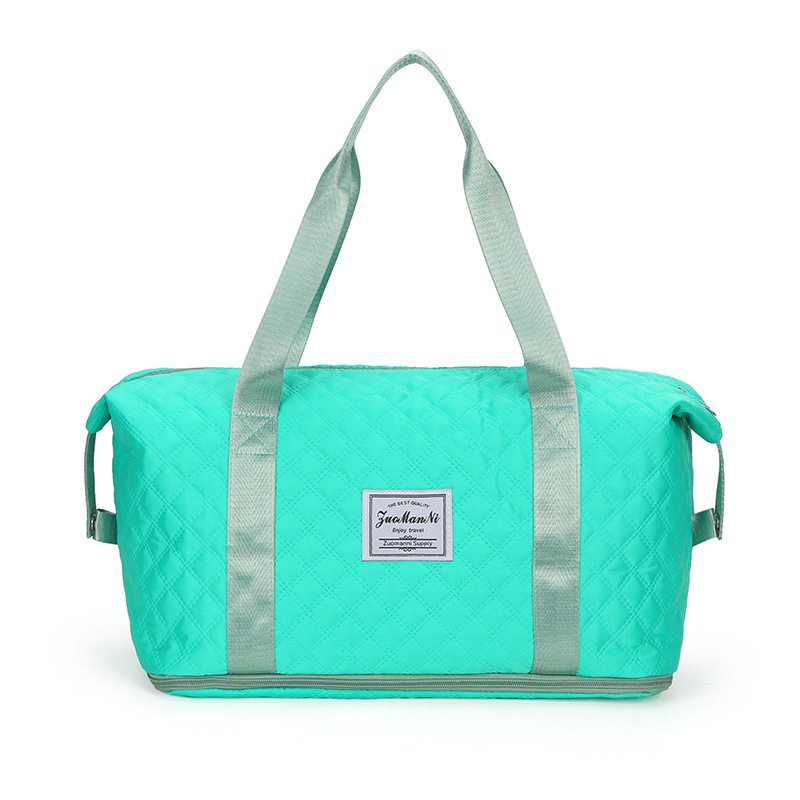 Fashion Travel Bag 2025 New style: Simple dry and wet separation, telescopic handle fitness bag, large-capacity expandable storage bag Item Picture