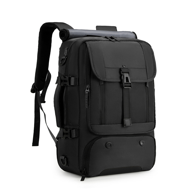 New laptop bag, large-capacity casual backpack, men's independent shoe compartment, dry and wet separated travel bag Item Picture