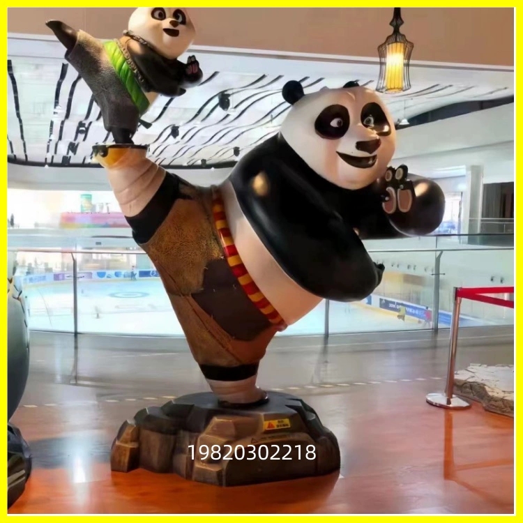 j8 Animal IP Card doll Sculpture, Figure Sculpture, large fiberglass outdoor trendy play, garden landscape, Tong Shopping Mall g3 full figure