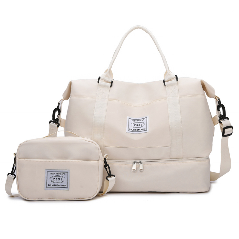 New cross-border large-capacity travel bags, portable independent shoe compartments, luggage bags, dry and wet separation swimming and fitness bags Item Picture