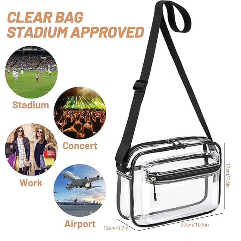 New PVC waist bag, adjustable crossbody bag, sports waist bag, Korean version women's bag, water-resistant storage chest bag, mobile phone details Picture