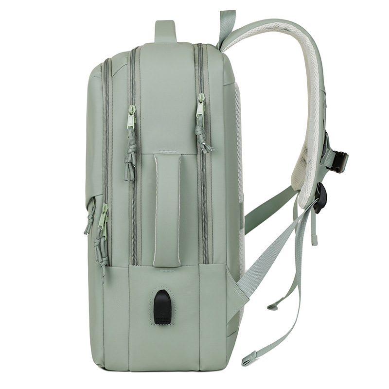 Cross-border multi-functional backpack, backpack for both men and women, multi-purpose computer bag, high appearance level, light and fresh color travel backpack details Picture