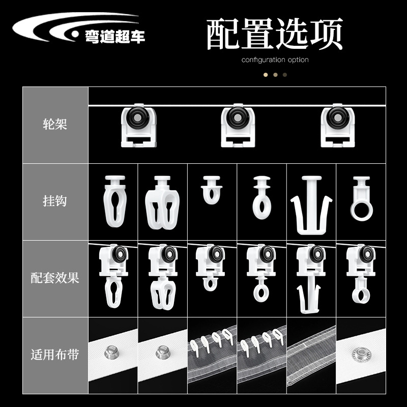 Jialis Shangfei Du Ya Lingdi electric track Accessories Serpentine cord beads, water wave cord beads, running beads, S cord beads Application Scenario