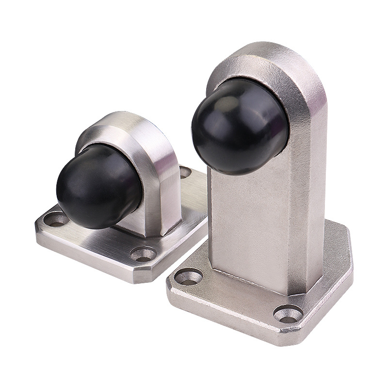 Anti-collision door top, no need for drilling, 304 stainless steel door stop, silicone door stop, bathroom door, glass door, rubber door bump Item Picture