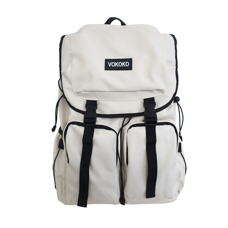 The new schoolbag is a high-appearance-level backpack for female college students and a large-capacity, fashionable and trendy backpack for men's commuting and travel Item Picture