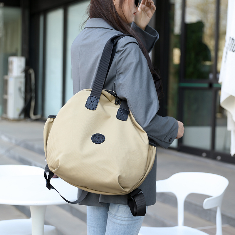 Trendy and fashionable large-capacity schoolbag for men and women, casual travel single-shoulder bag for going out shopping and commuting, laptop bag details Picture