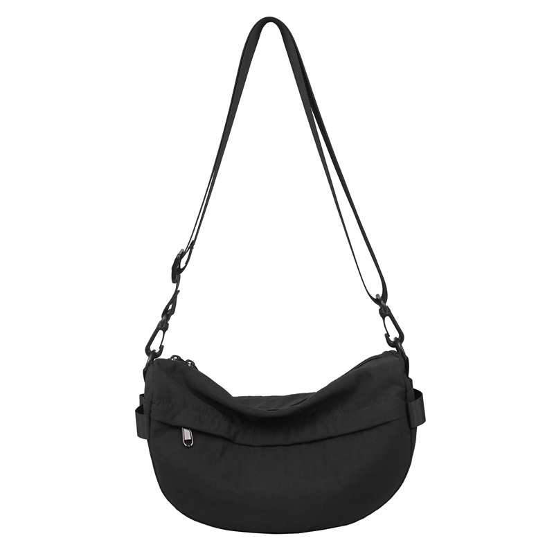 Versatile canvas bag for girls, 2024 new niche design, large-capacity student sports crossbody bag, class dumpling bag Item Picture