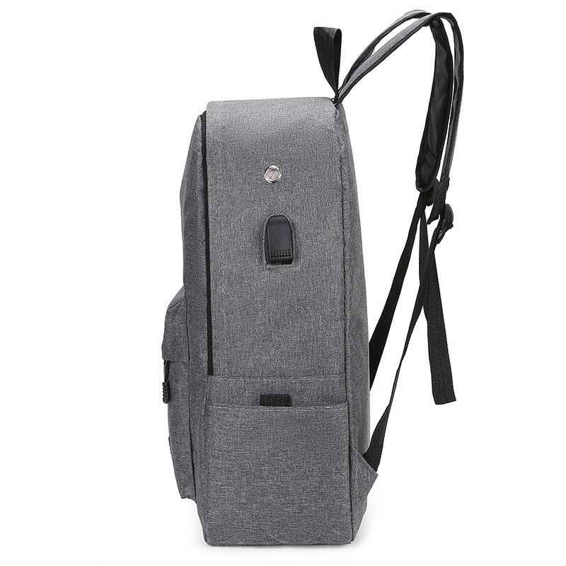 Men's high-end casual canvas business backpack, simple and trendy, large-capacity commuting computer travel bag Specification drawing