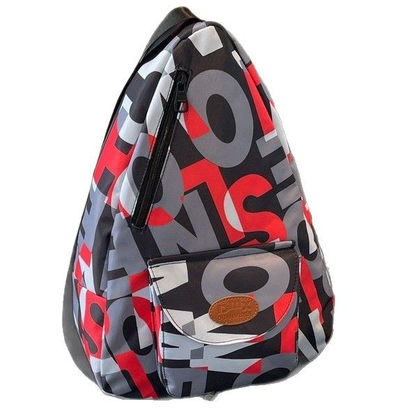 A new large-capacity Japanese versatile single-shoulder bag with contrasting colors, a couple's letter style, a fashionable 2025 chest bag for both men and women, and a crossbody bag Item Picture