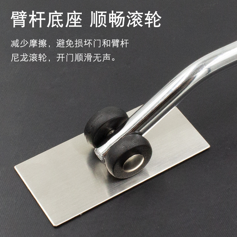Automatic household simple buffer, silent rebound, wooden door, outdoor iron door closer, door closing device Application Scenario