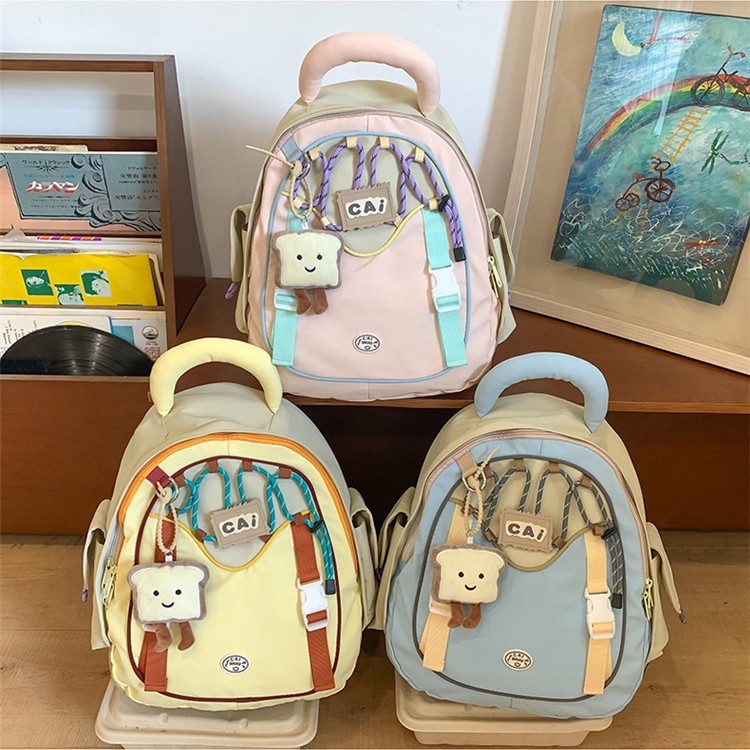 A cute new dopamine backpack for high school students, a large-capacity student computer backpack, and a high level of appearance Application Scenario