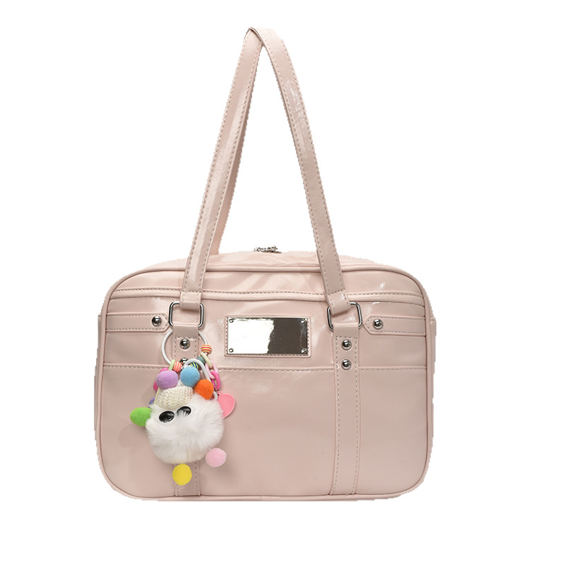 Cross-border Korean school-style large-capacity single-shoulder bag for women, 2025 new model, lightweight, simple and casual backpack for commuting Item Picture