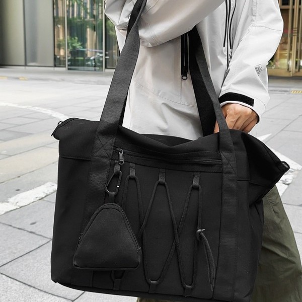 Women's short-distance hand-held large-capacity travel bag, casual and fashionable sports and fitness bag, commuting design tote bag details Picture