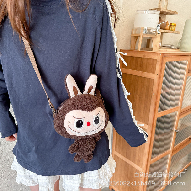 New cartoon bubble rabbit Labab plush cartoon backpack, girlish cross cross-border gift Mart Specification drawing
