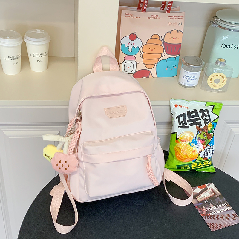 New backpack for girls, primary school students, spring outing travel bag, junior high school student backpack, high appearance level, travel and study tour bag Specification drawing