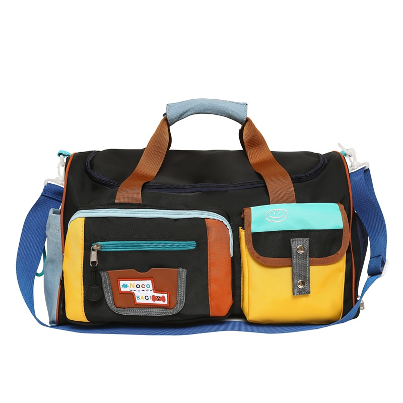 Large-capacity student accommodation luggage bags, fashionable single-shoulder crossbody travel bags for men and women, dry and wet separated outdoor sports bags Item Picture
