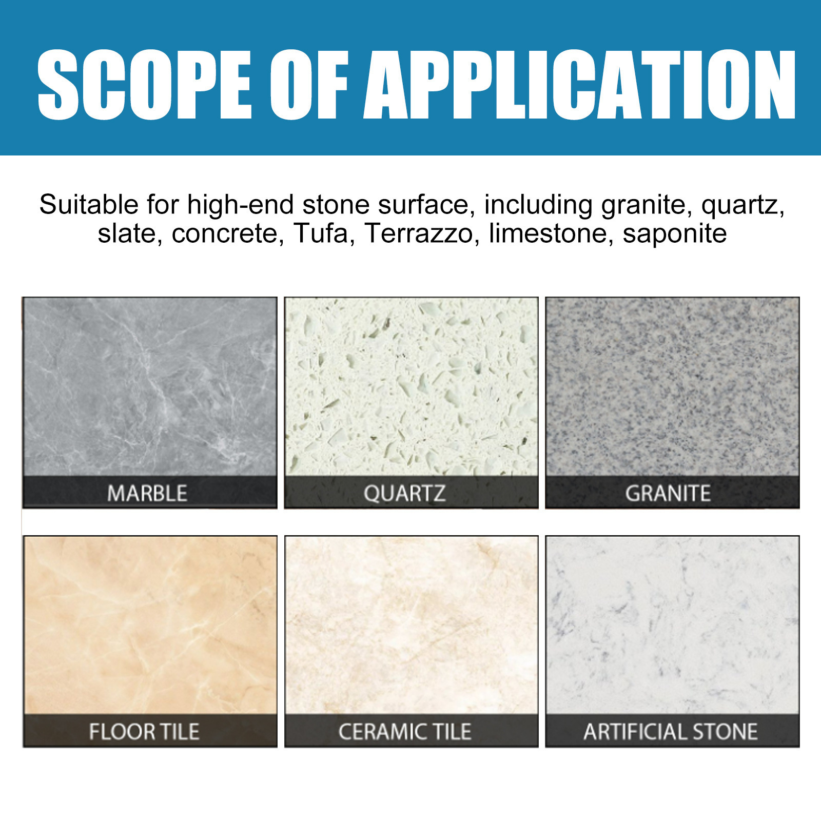 Youdaoplaceholder0 Stone crystal coating agent, kitchen quartz stone tile countertop scratch repair, stain cleaning and brightener Specification drawing