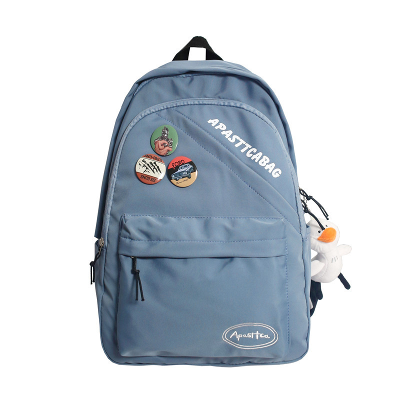 Simple schoolbag for girls, Korean style Harajuku style, double backpack for junior high school, senior high school and college students, outdoor large-capacity couple shoulder bag customization Application Scenario