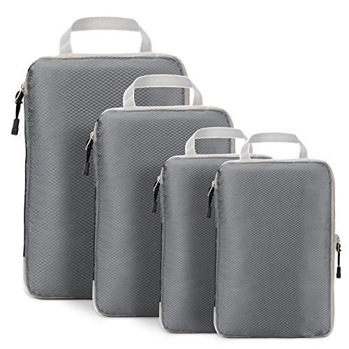 Cross-border travel storage bag, compression four-piece set, waterproof clothing sorting bag, clothing, underwear and luggage storage bag details Picture