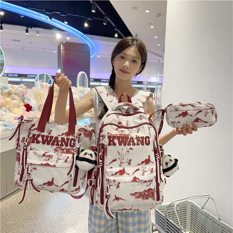 Korean-style, fashionable and simple, Japanese-style ins backpacks for middle and high school students, computer bags for boys and girls, and new student bags details Picture