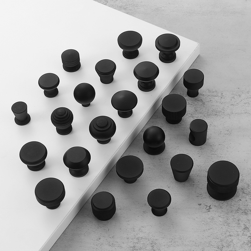 Modern and simple drawers, bedside tables, single-hole small handles, furniture doors, cabinets, wardrobes, door handles, round handles Application Scenario