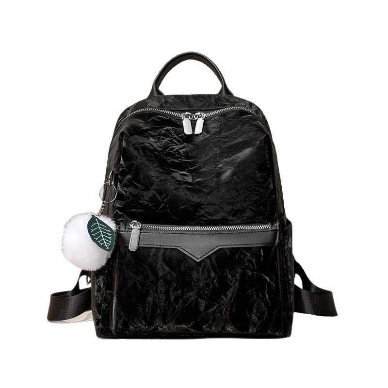 New large-capacity commuting travel bag, retro backpack, double-shoulder women's, European and American fashionable casual women's bag Item Picture