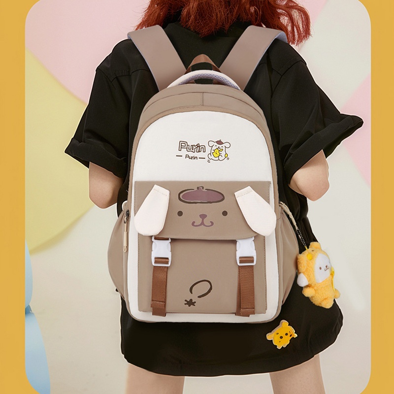 Large-capacity schoolbags for boys and girls, lightweight and spine-protecting children's cartoon backpacks for grades one, three and six details Picture