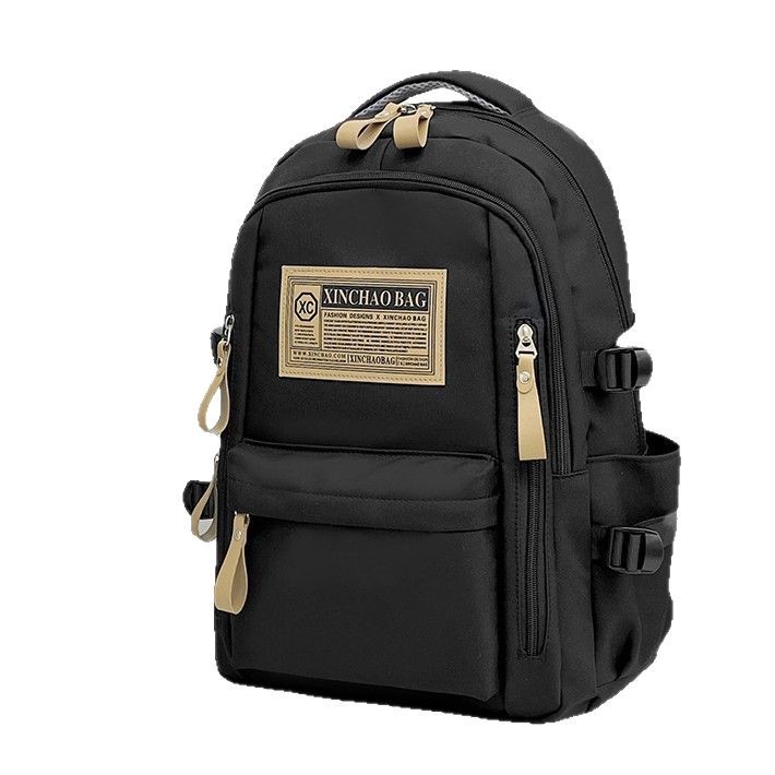 New Japanese-style Harajuku style junior high school casual backpack, high appearance level nylon backpack, simple female college student commuting bag Item Picture