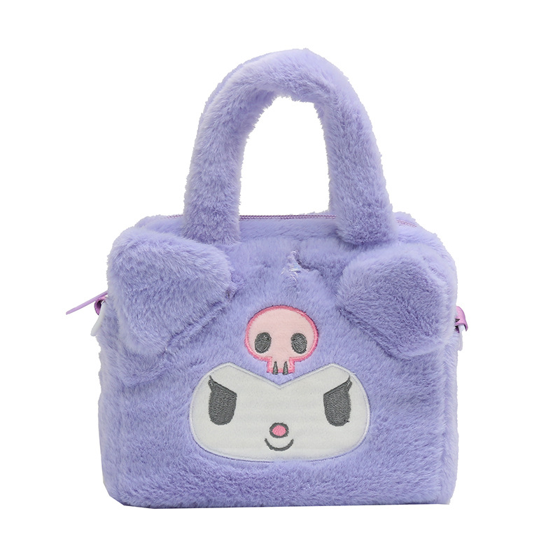 The new cartoon SpongeBob SquarePants anime hand-held crossbody bag, Kuromi, Osmanthus Dog, girlish change key bag Item Picture