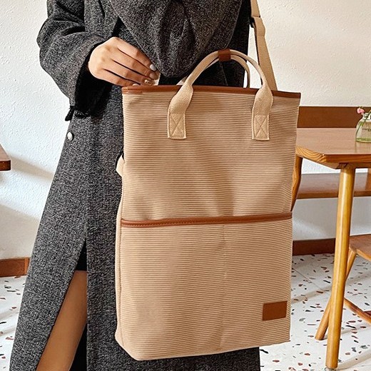 Cross-border popular large-capacity versatile fabric bag 2025 new style convenient single-shoulder crossbody bag simple tote hand-carried large bag Specification drawing