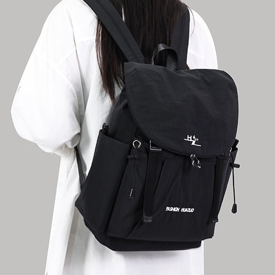 Cross-border travel backpack for women, large capacity, casual and lightweight, commuting backpack, simple and versatile girls' schoolbag Specification drawing