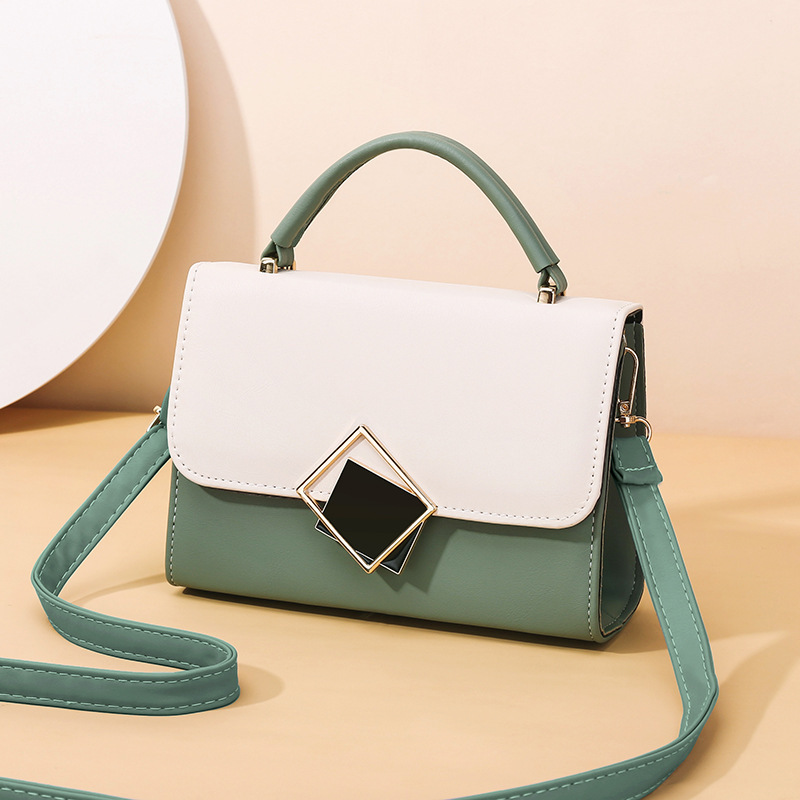 Factory direct sales, street stall supply, crossbody small bags, women's 2022 simple mobile phone bag, single-shoulder color-blocked small square bag full figure