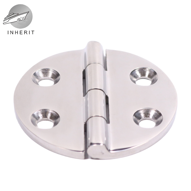 316 stainless steel round thickened hinge hinge 64*64*4 factory wholesale mirror-polished foreign trade loose-leaf full figure