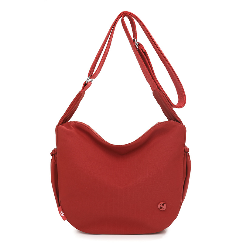 Casual dumpling bag, cross-border nylon fabric bag, new casual commuting single-shoulder bag, simple solid color crossbody bag for women Item Picture